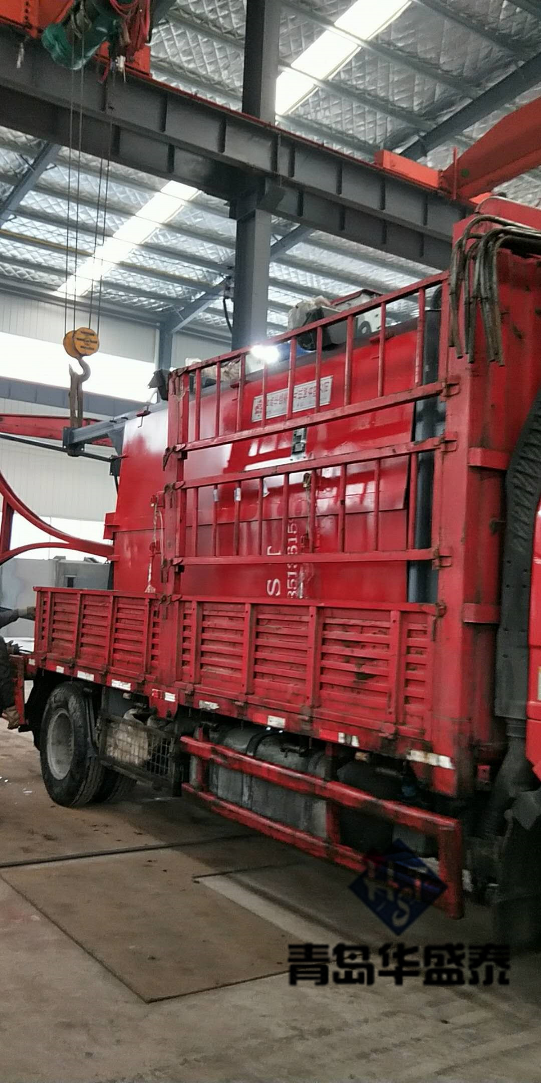 2018年發往威海3720雙鉤式拋丸機圖